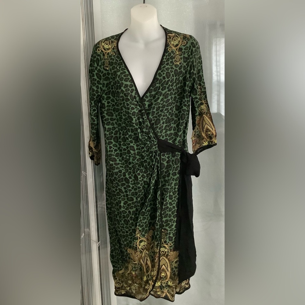 ANALILI RAYON WRAP DRESS